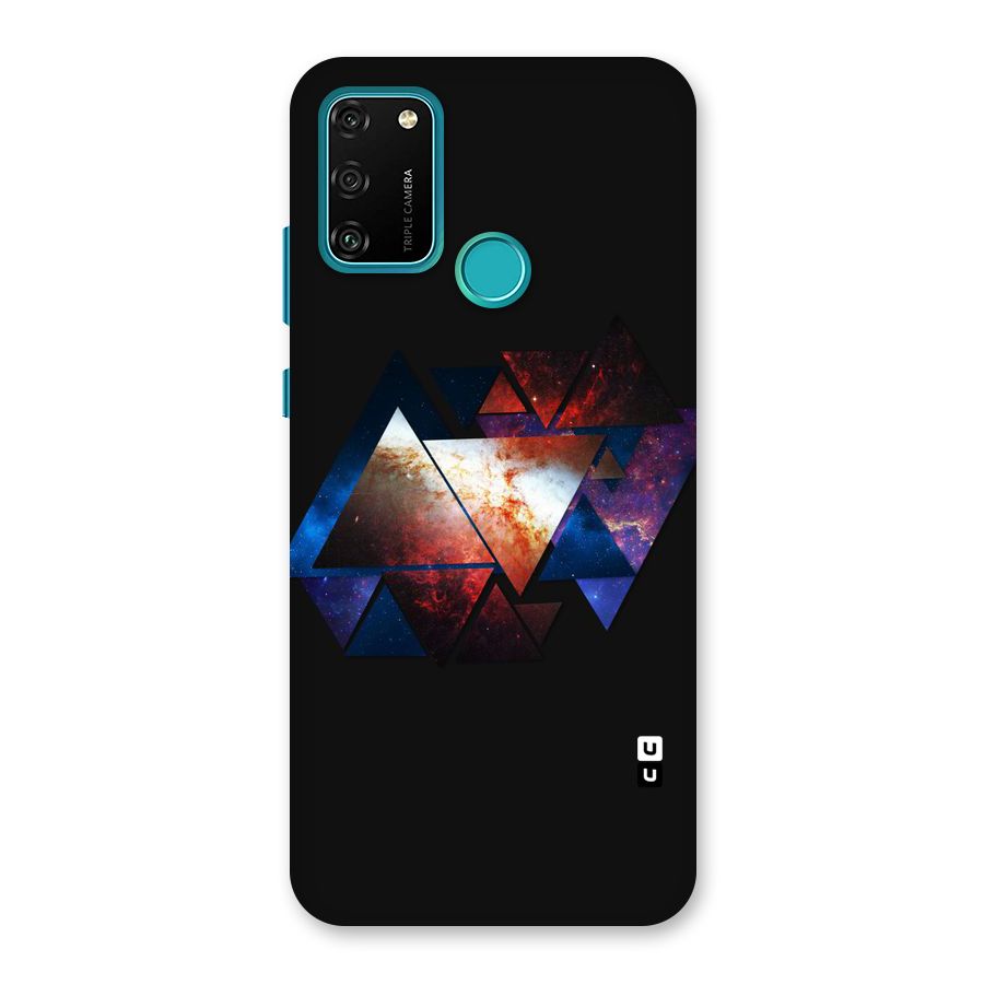 Fire Galaxy Triangles Back Case for Honor 9A