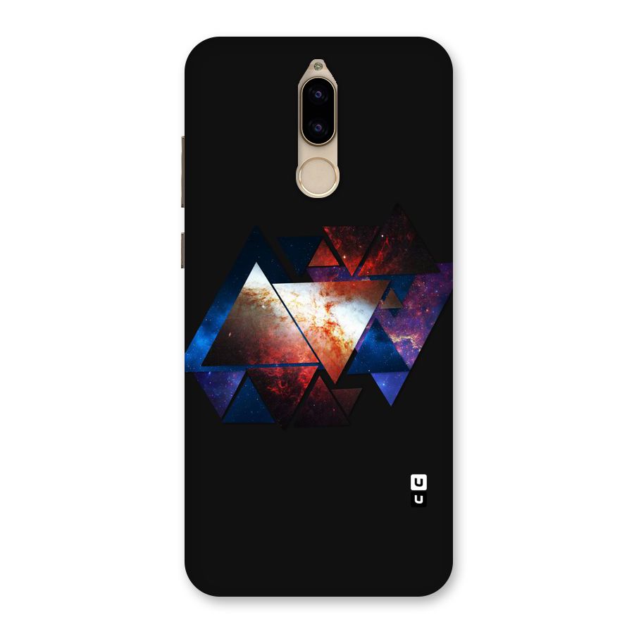 Fire Galaxy Triangles Back Case for Honor 9i
