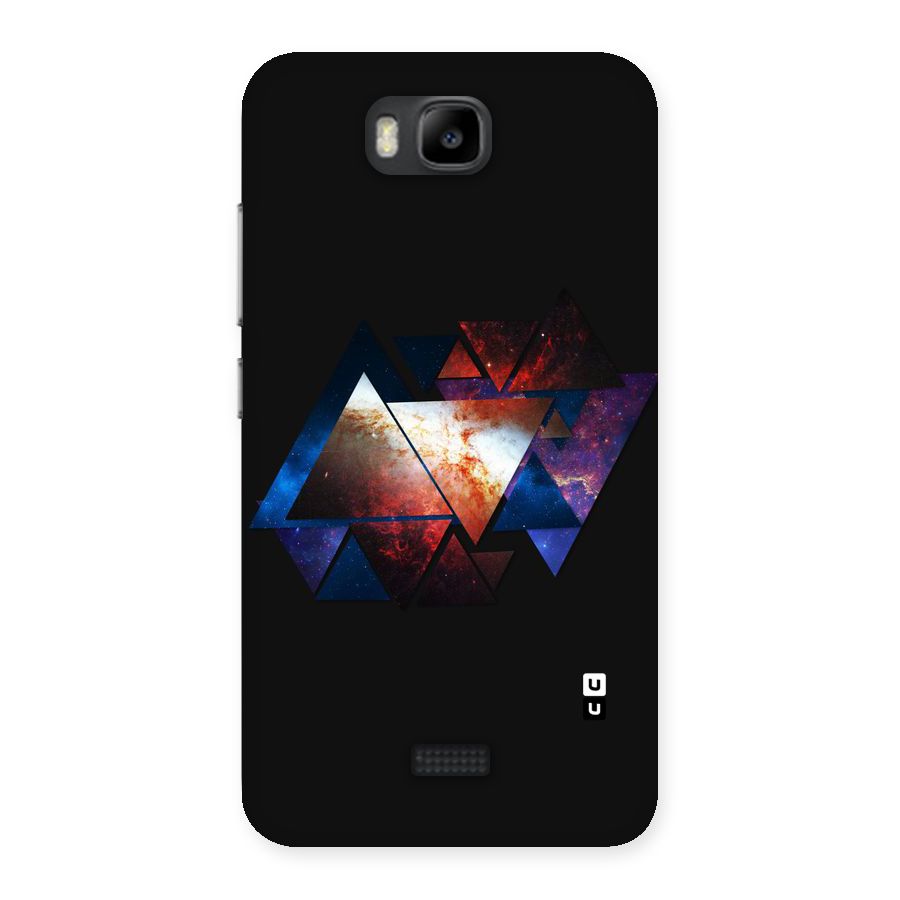 Fire Galaxy Triangles Back Case for Honor Bee