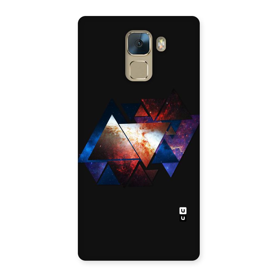 Fire Galaxy Triangles Back Case for Huawei Honor 7