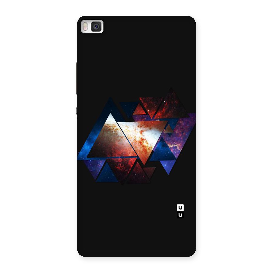 Fire Galaxy Triangles Back Case for Huawei P8