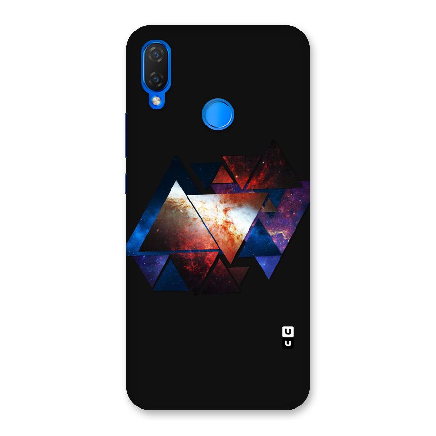 Fire Galaxy Triangles Back Case for Huawei P Smart+