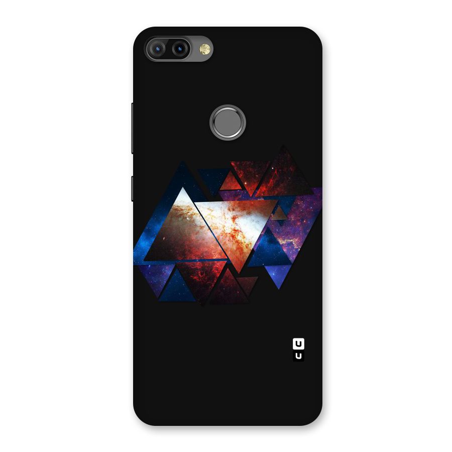 Fire Galaxy Triangles Back Case for Infinix Hot 6 Pro