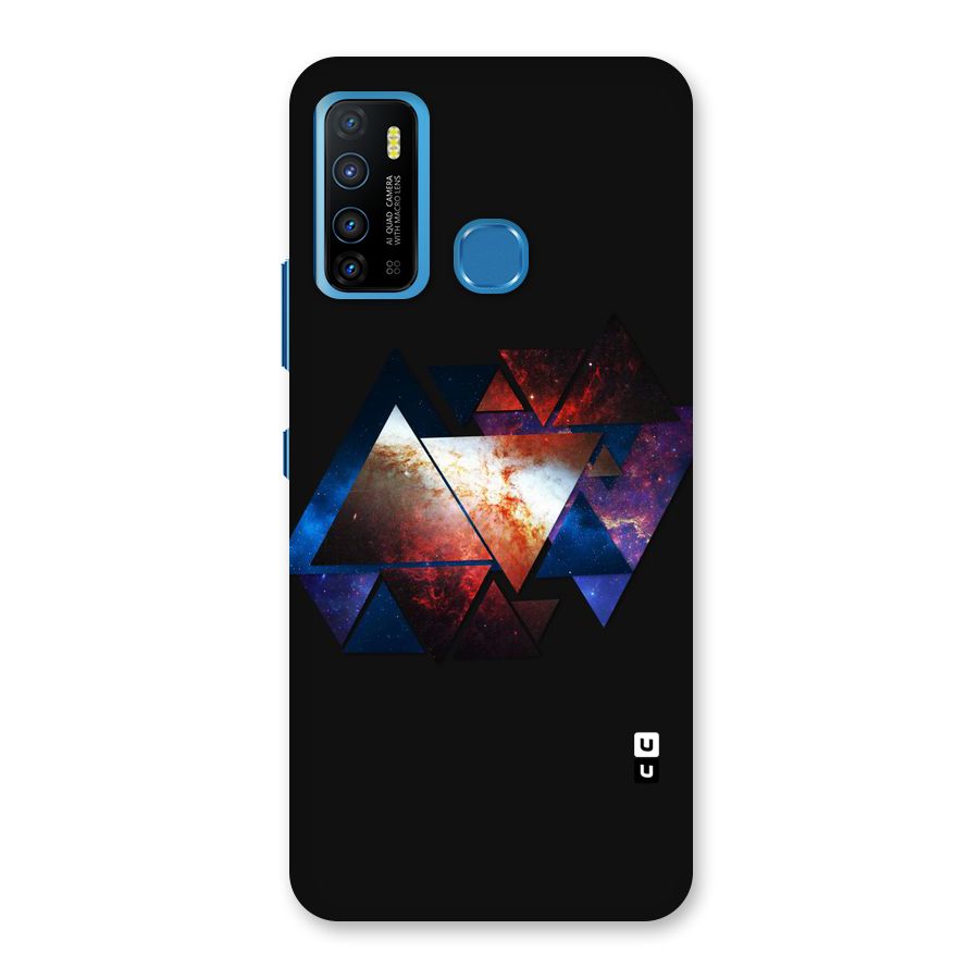 Fire Galaxy Triangles Back Case for Infinix Hot 9
