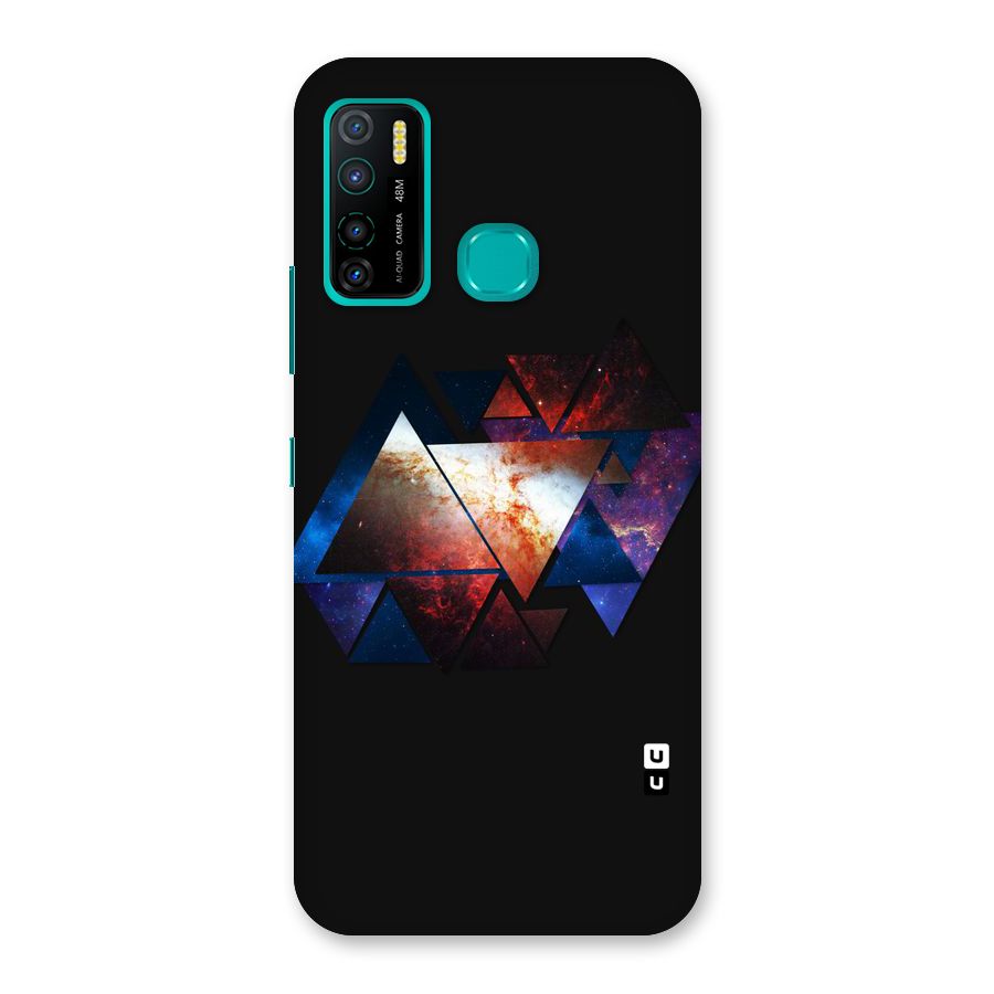 Fire Galaxy Triangles Back Case for Infinix Hot 9 Pro