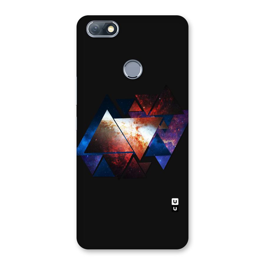 Fire Galaxy Triangles Back Case for Infinix Note 5