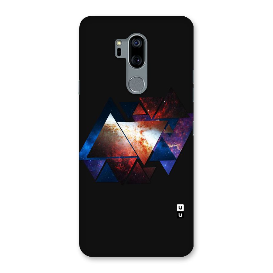 Fire Galaxy Triangles Back Case for LG G7