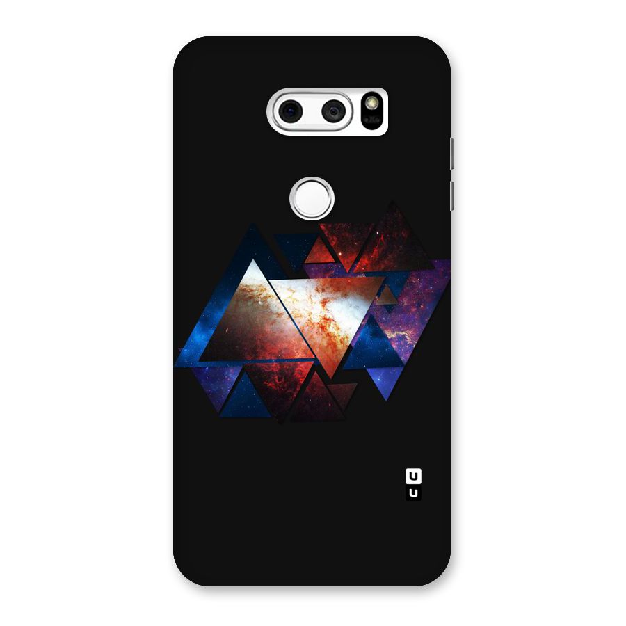 Fire Galaxy Triangles Back Case for LG V30