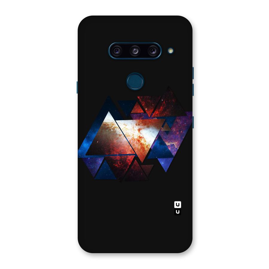 Fire Galaxy Triangles Back Case for LG  V40 ThinQ