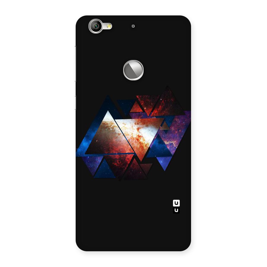 Fire Galaxy Triangles Back Case for LeTV Le 1s