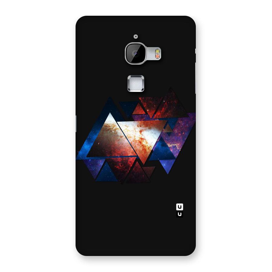 Fire Galaxy Triangles Back Case for LeTv Le Max