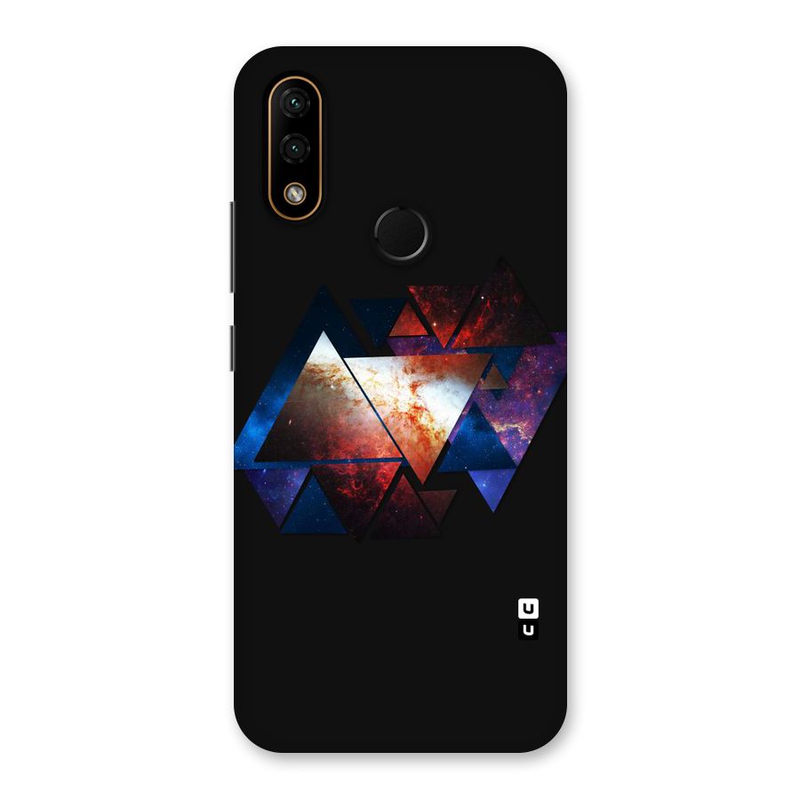 Fire Galaxy Triangles Back Case for Lenovo A6 Note