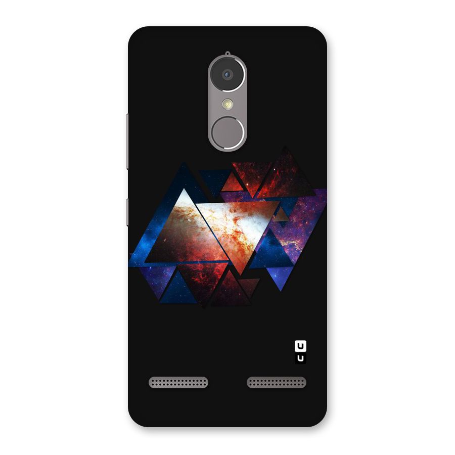 Fire Galaxy Triangles Back Case for Lenovo K6