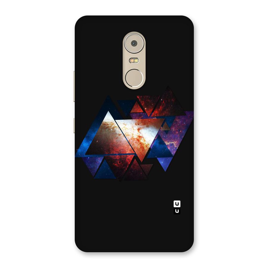 Fire Galaxy Triangles Back Case for Lenovo K6 Note