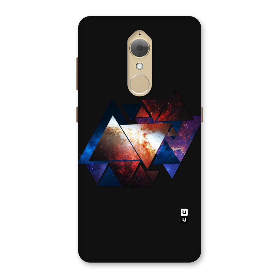 Fire Galaxy Triangles Back Case for Lenovo K8