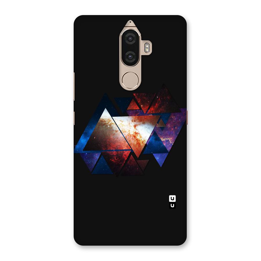 Fire Galaxy Triangles Back Case for Lenovo K8 Note