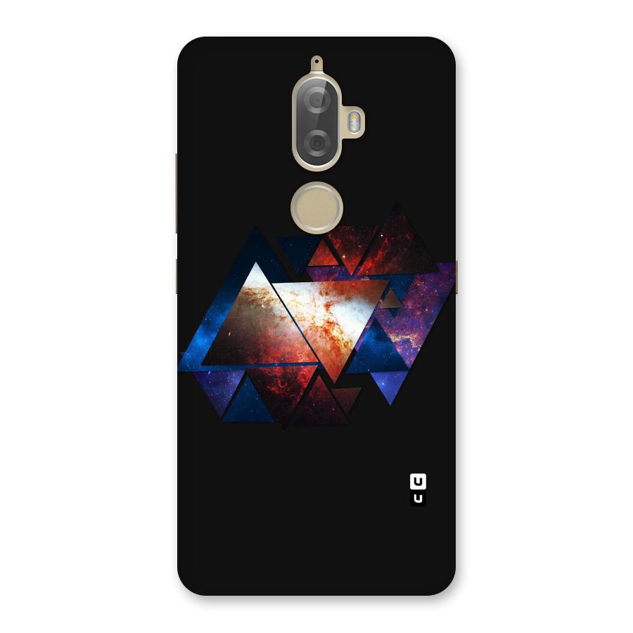 Fire Galaxy Triangles Back Case for Lenovo K8 Plus