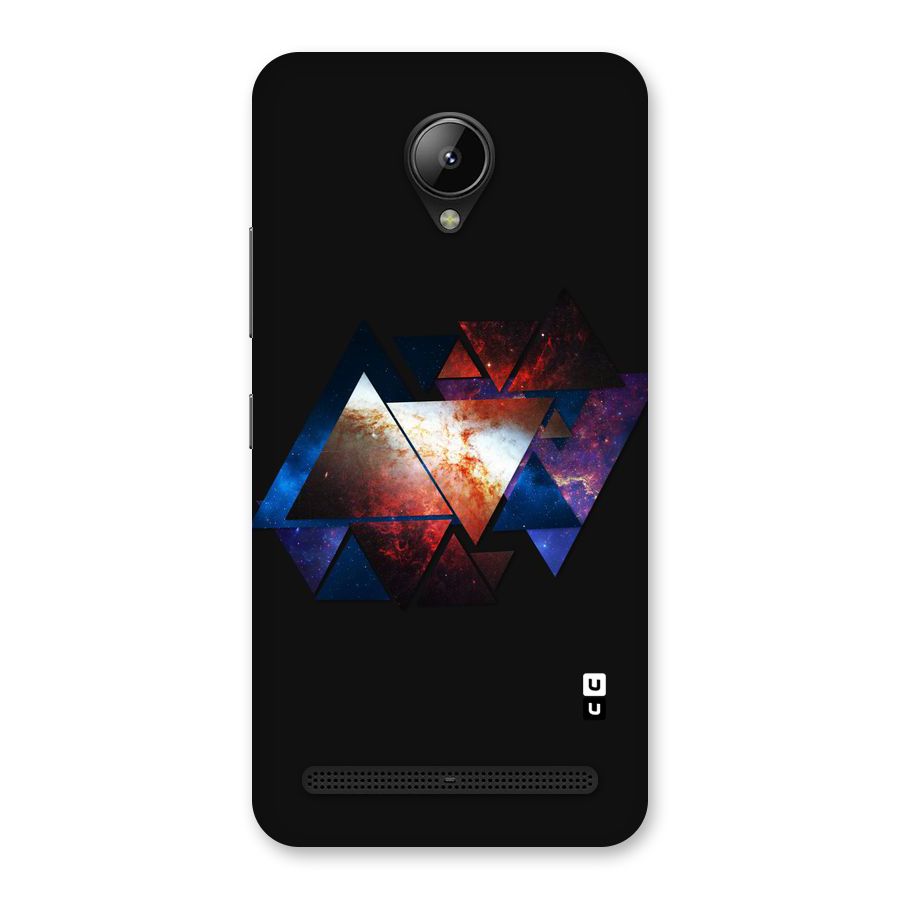 Fire Galaxy Triangles Back Case for Lenovo C2