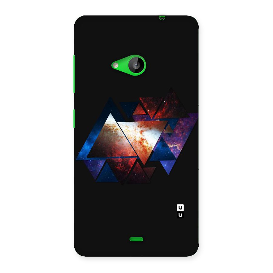 Fire Galaxy Triangles Back Case for Lumia 535