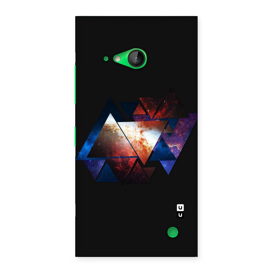 Fire Galaxy Triangles Back Case for Lumia 730