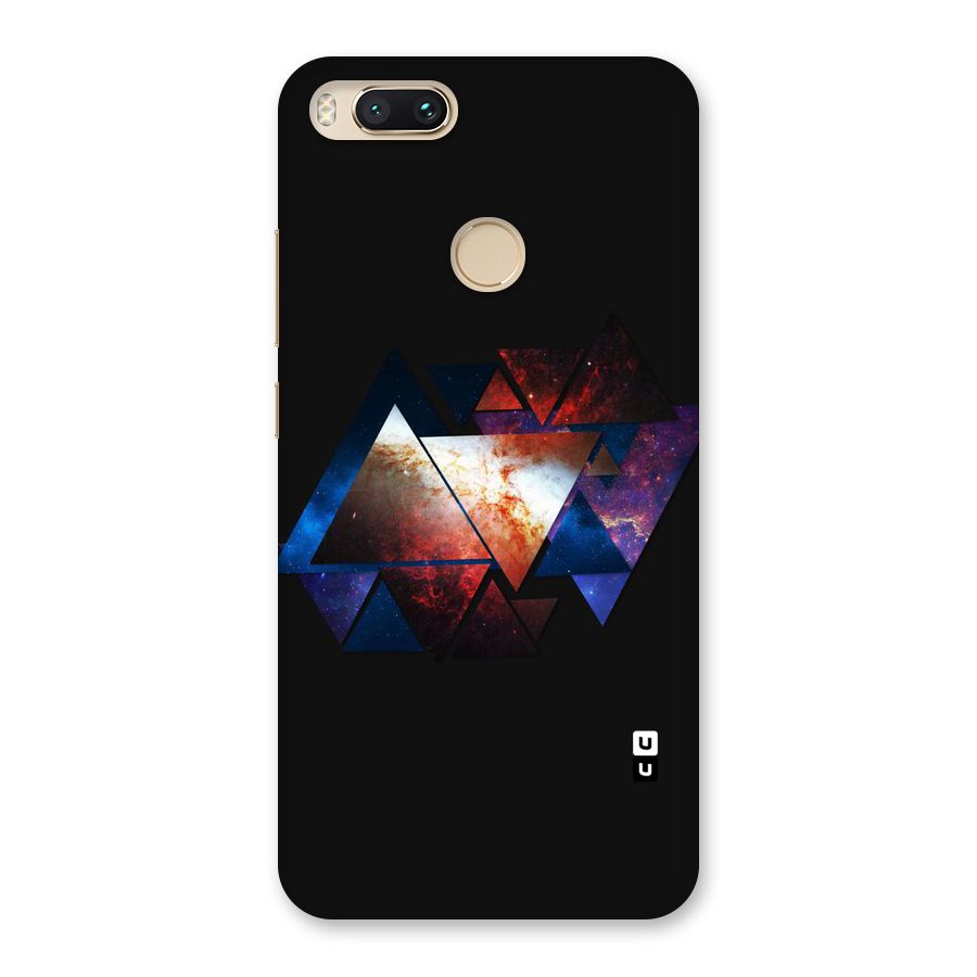 Fire Galaxy Triangles Back Case for Mi A1