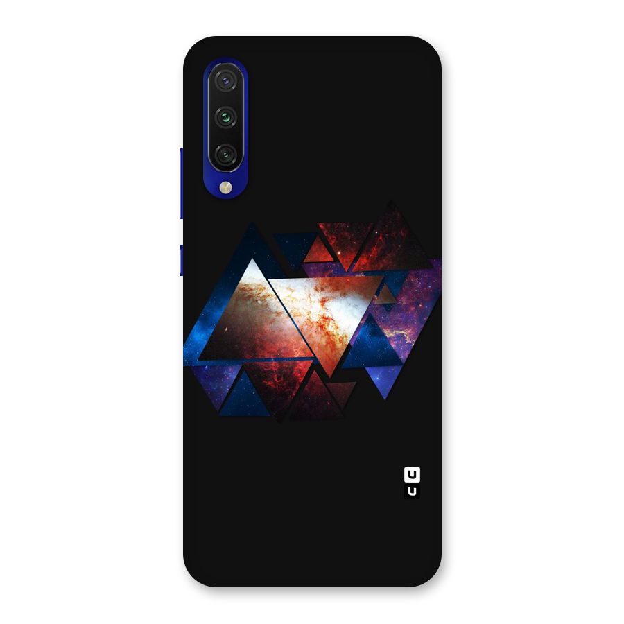 Fire Galaxy Triangles Back Case for Mi A3