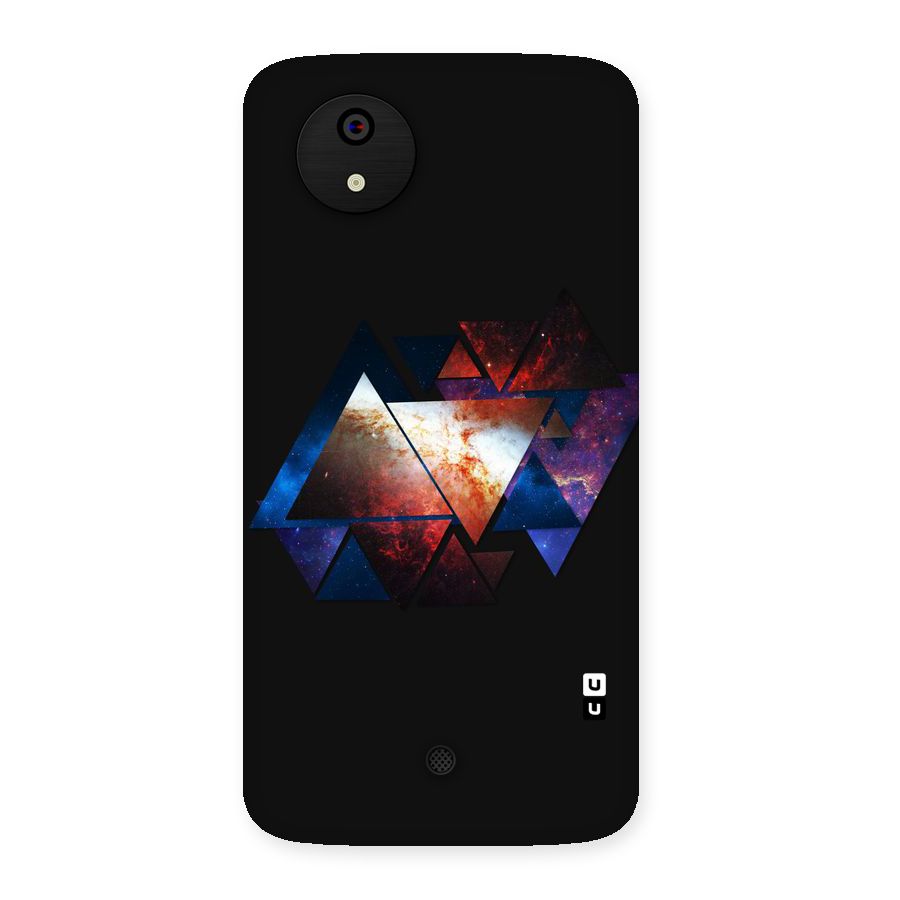 Fire Galaxy Triangles Back Case for Micromax Canvas A1