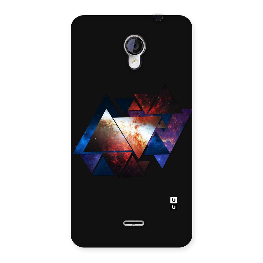 Fire Galaxy Triangles Back Case for Micromax Unite 2 A106