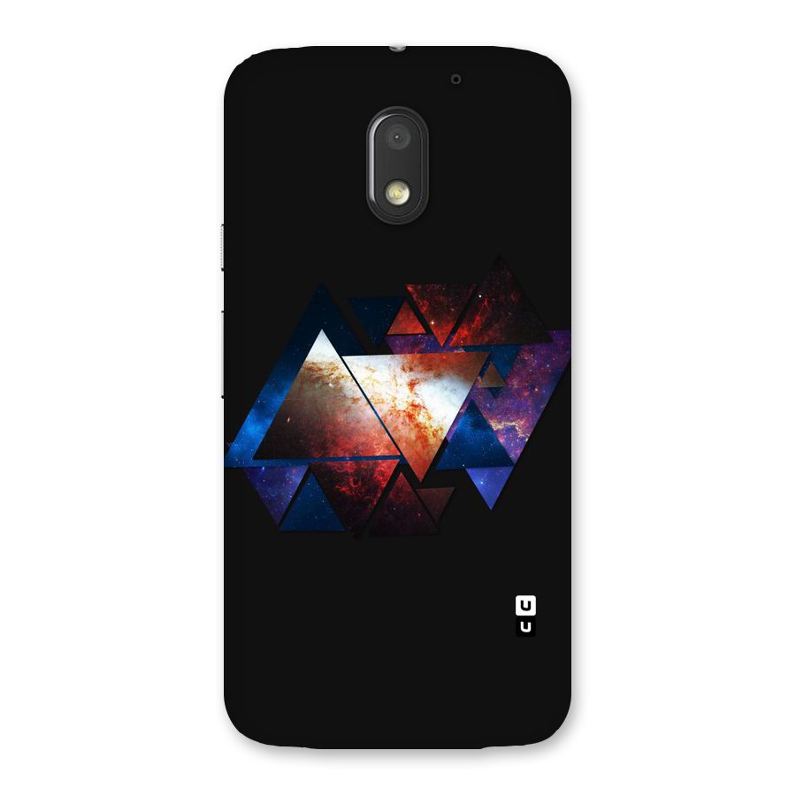 Fire Galaxy Triangles Back Case for Moto E3 Power