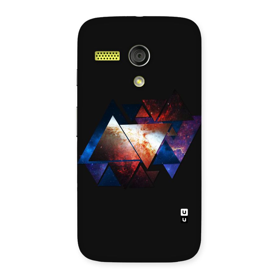 Fire Galaxy Triangles Back Case for Moto G