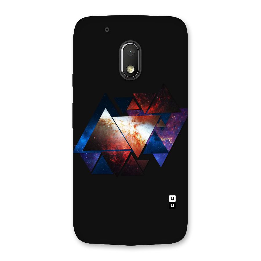 Fire Galaxy Triangles Back Case for Moto G4 Play