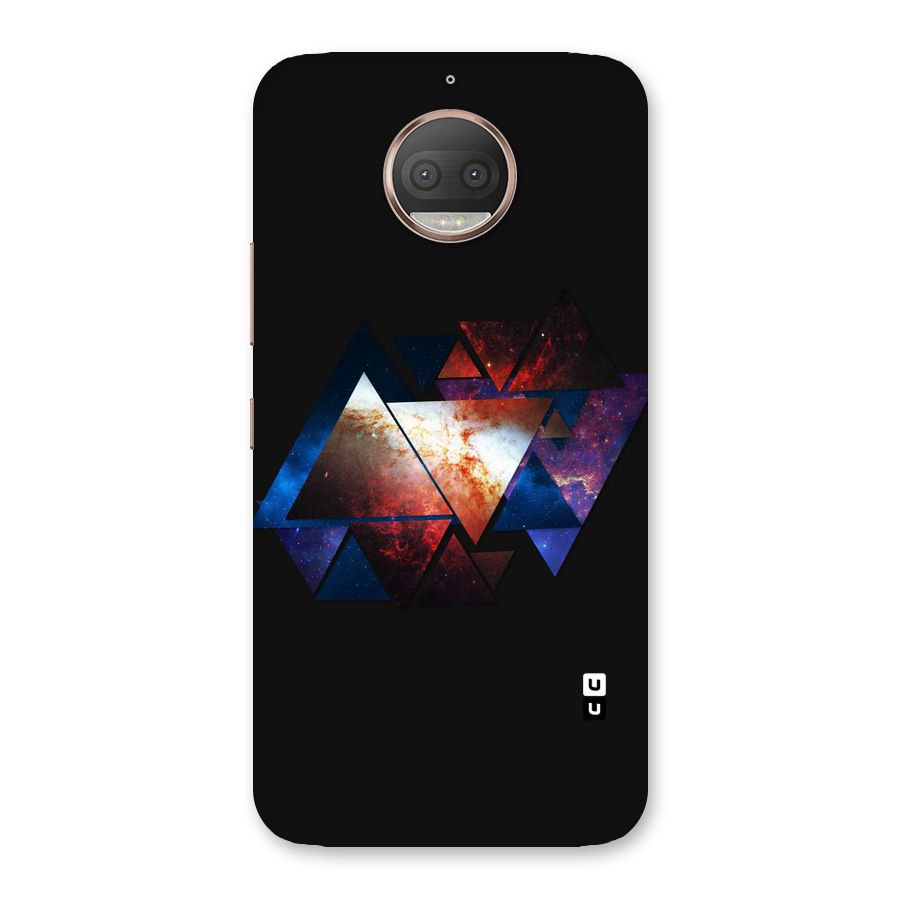 Fire Galaxy Triangles Back Case for Moto G5s Plus