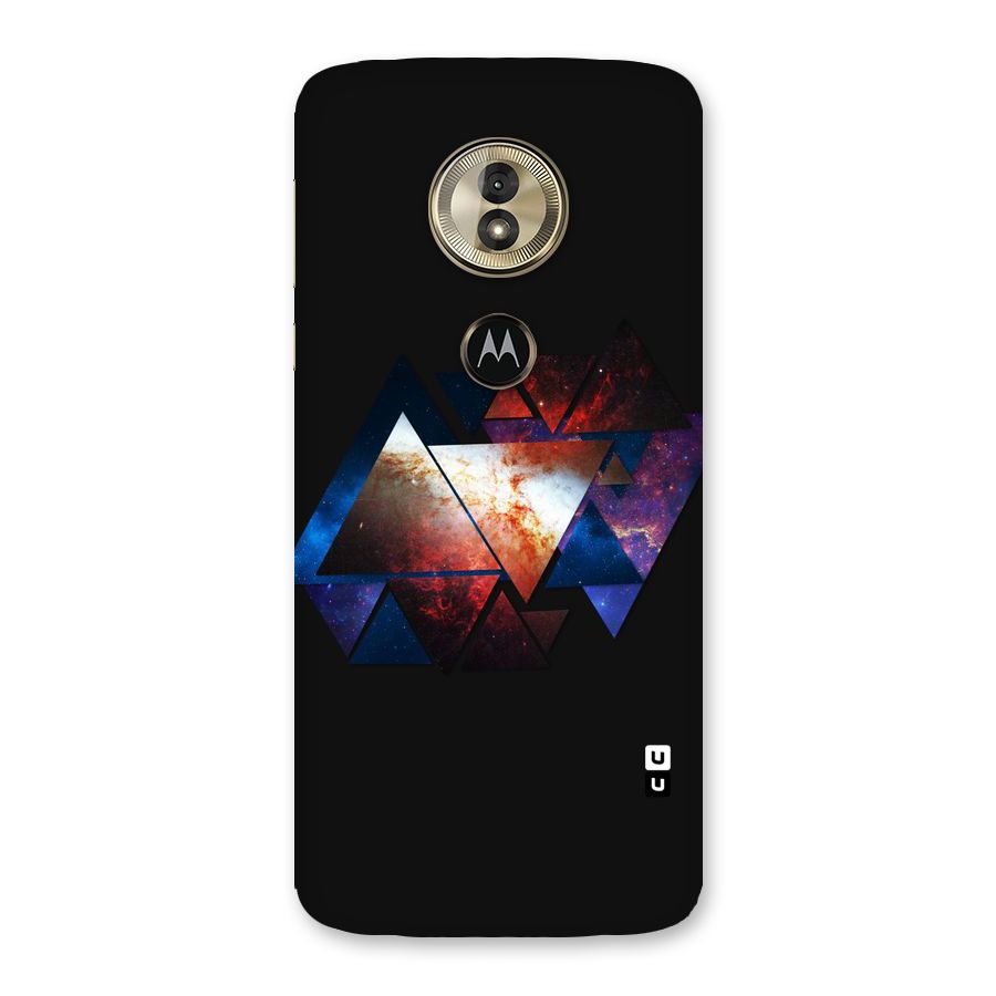 Fire Galaxy Triangles Back Case for Moto G6 Play