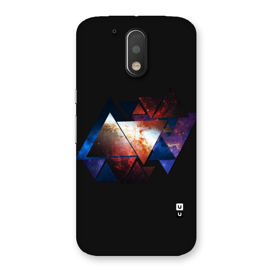 Fire Galaxy Triangles Back Case for Motorola Moto G4