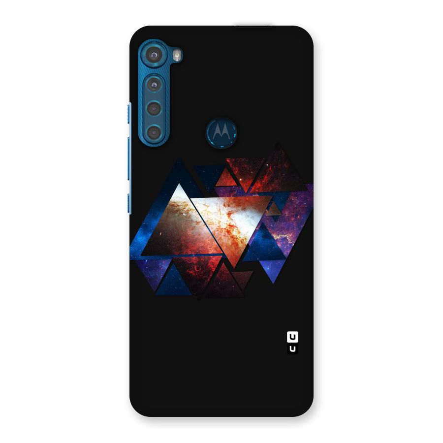 Fire Galaxy Triangles Back Case for Motorola One Fusion Plus