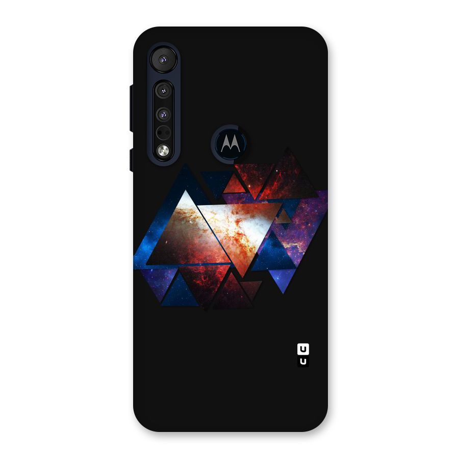 Fire Galaxy Triangles Back Case for Motorola One Macro