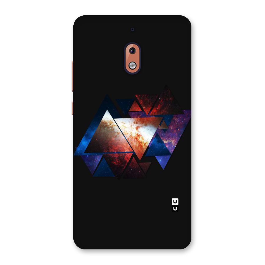 Fire Galaxy Triangles Back Case for Nokia 2.1