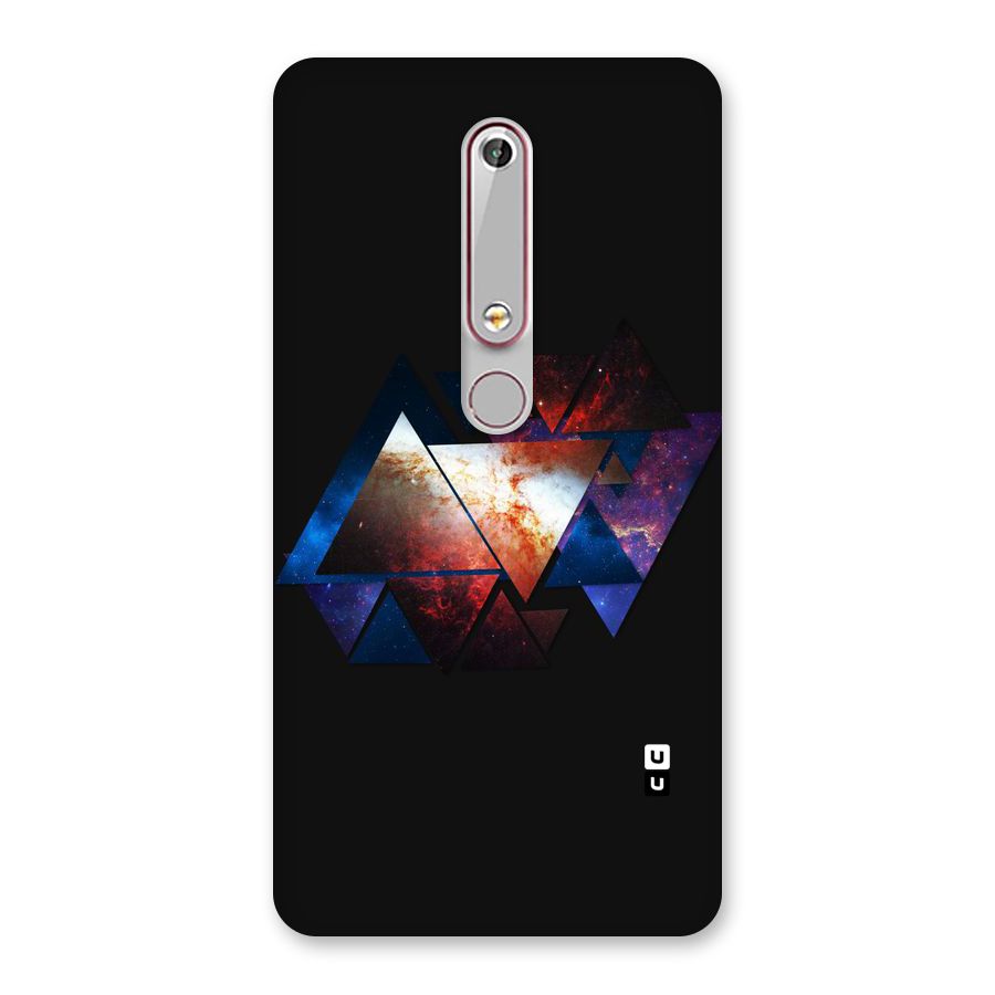 Fire Galaxy Triangles Back Case for Nokia 6.1