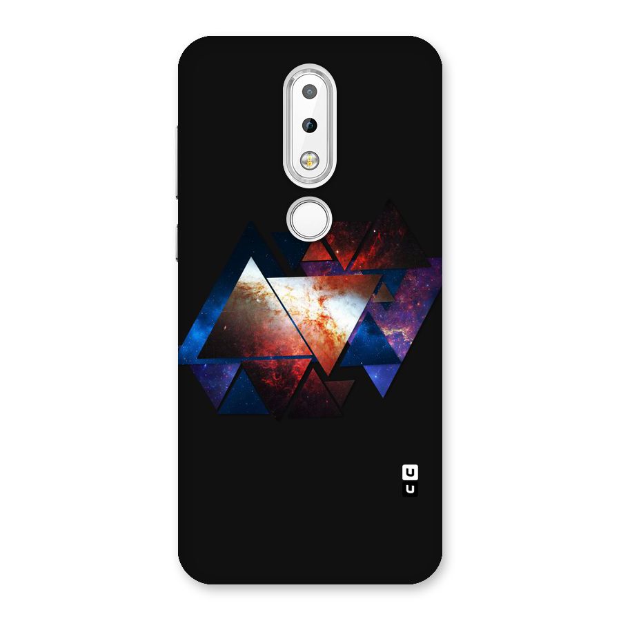 Fire Galaxy Triangles Back Case for Nokia 6.1 Plus