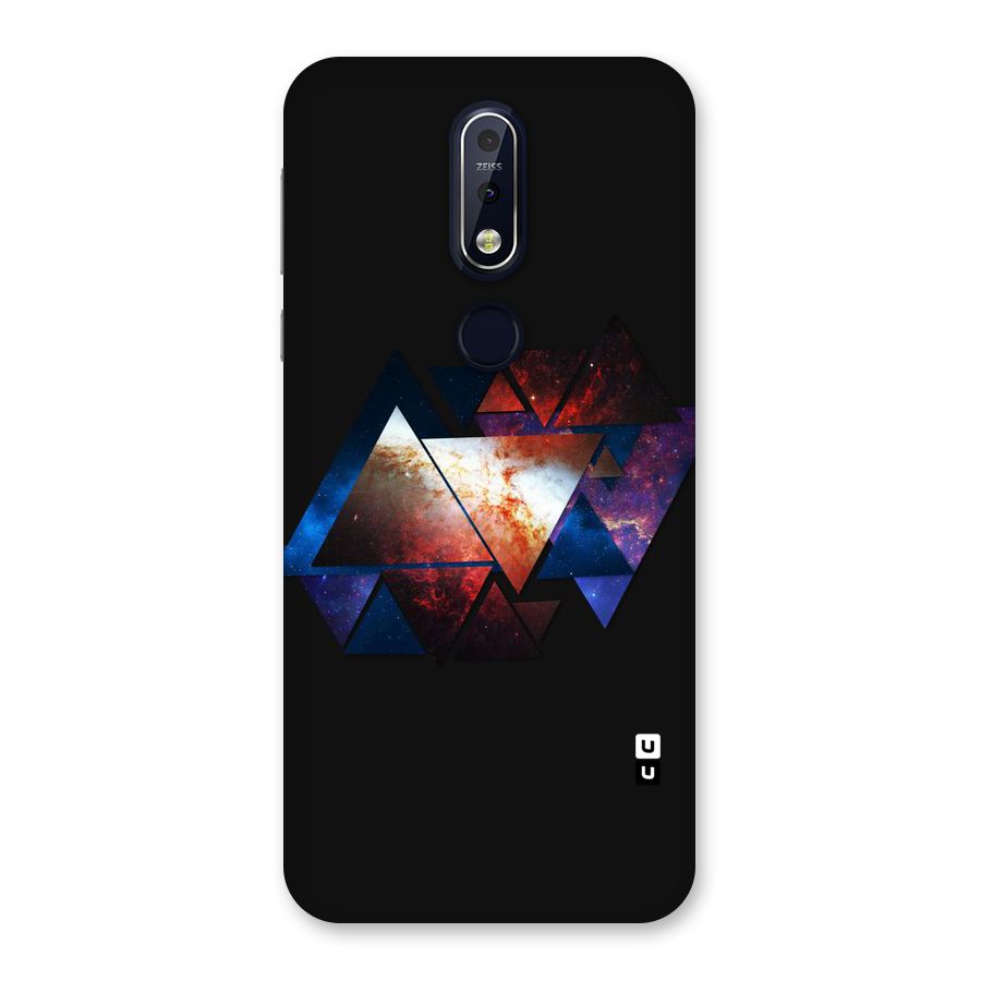 Fire Galaxy Triangles Back Case for Nokia 7.1