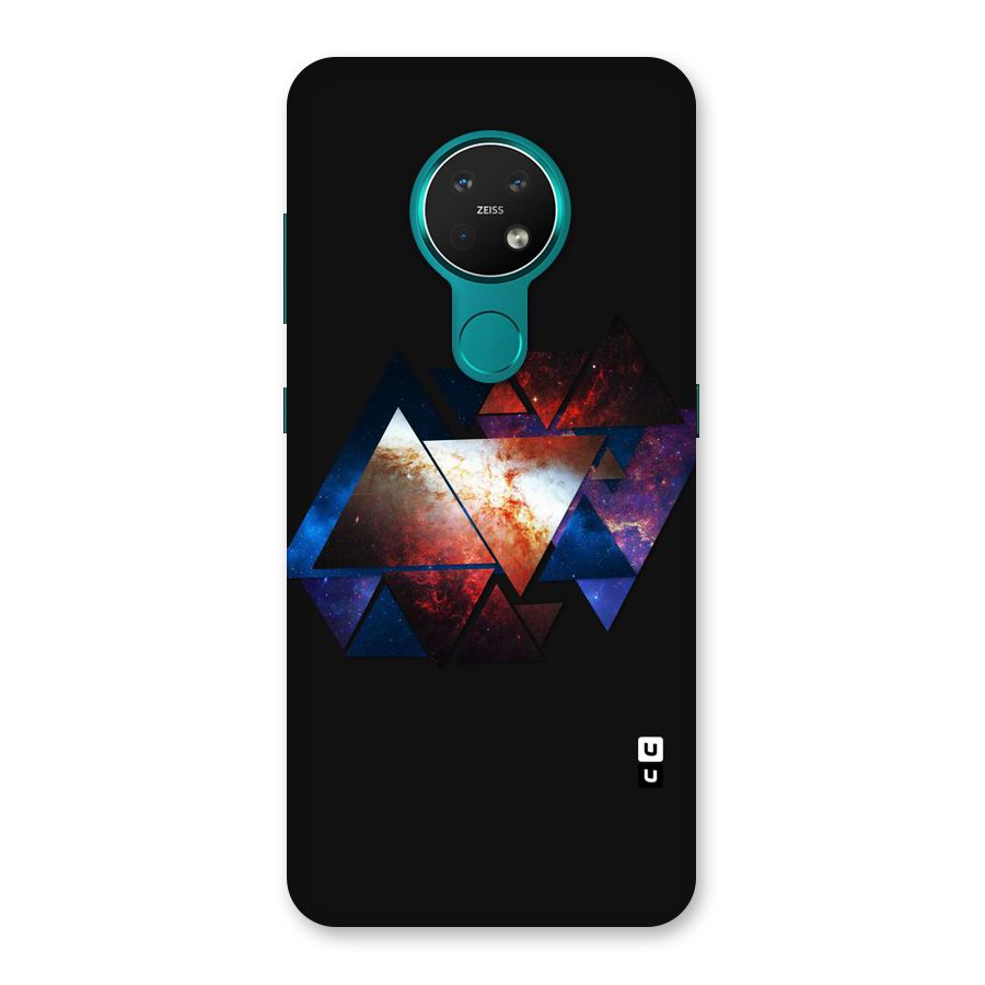 Fire Galaxy Triangles Back Case for Nokia 7.2