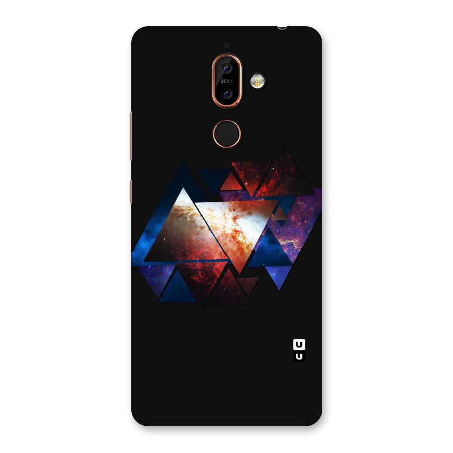 Fire Galaxy Triangles Back Case for Nokia 7 Plus