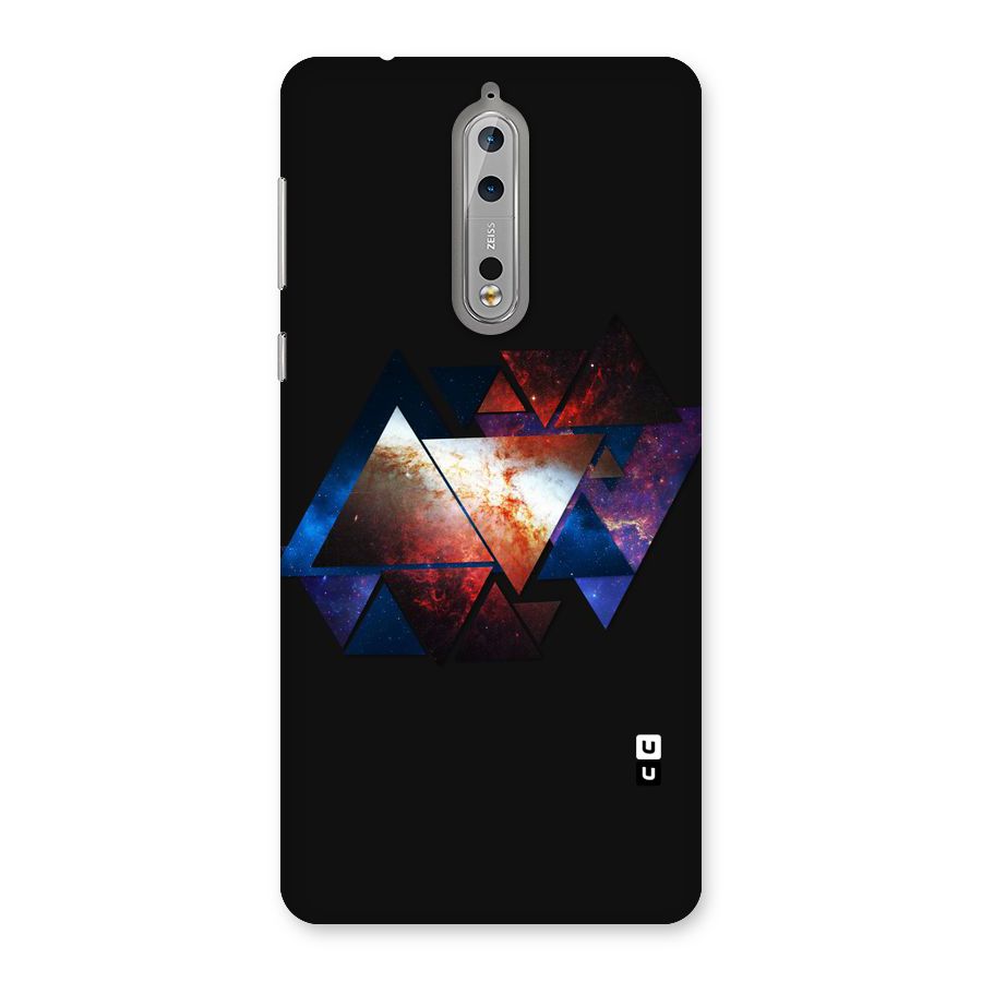 Fire Galaxy Triangles Back Case for Nokia 8