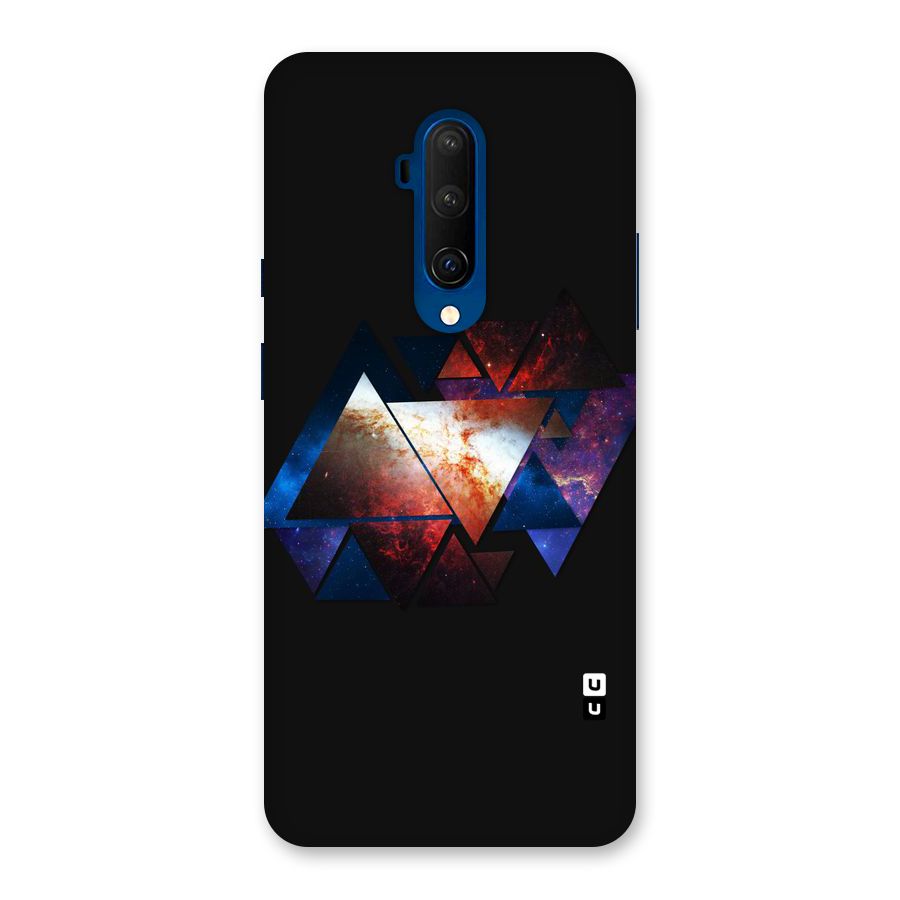 Fire Galaxy Triangles Back Case for OnePlus 7T Pro