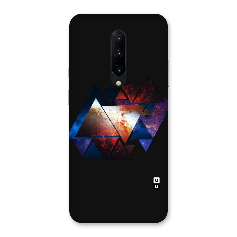 Fire Galaxy Triangles Back Case for OnePlus 7 Pro