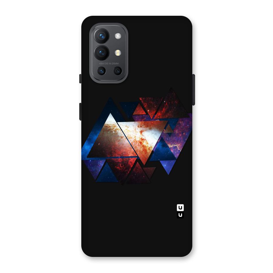 Fire Galaxy Triangles Back Case for OnePlus 9R
