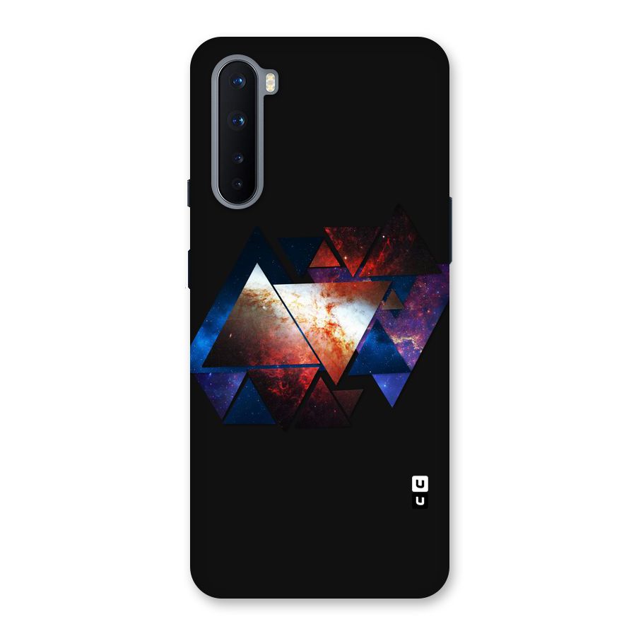 Fire Galaxy Triangles Back Case for OnePlus Nord