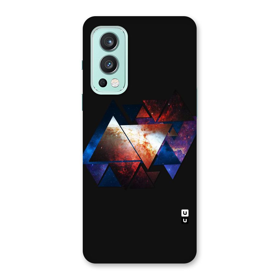 Fire Galaxy Triangles Back Case for OnePlus Nord 2 5G