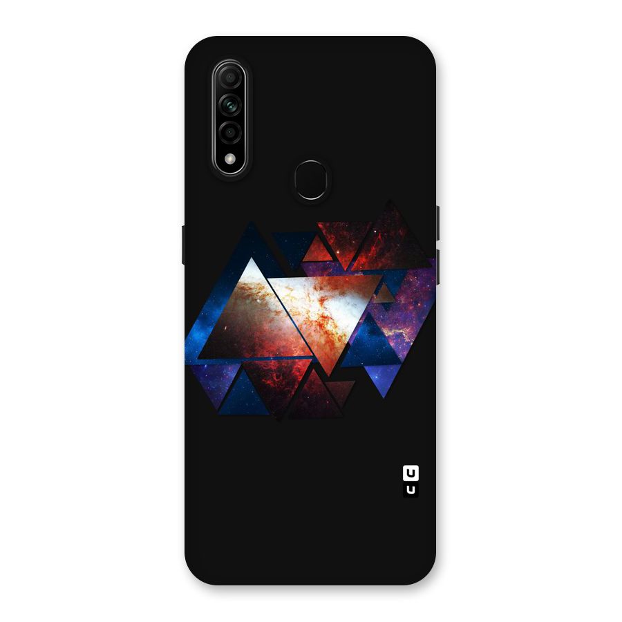Fire Galaxy Triangles Back Case for Oppo A31