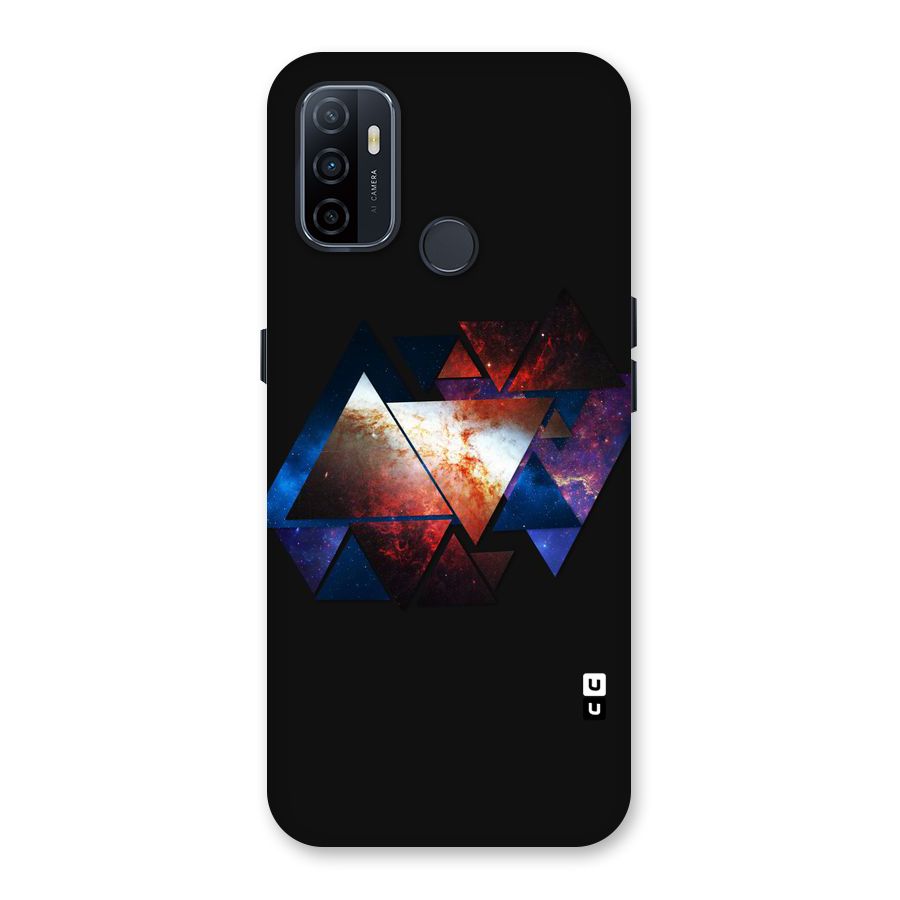 Fire Galaxy Triangles Back Case for Oppo A32